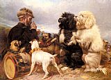 Ansdell Paintings - The Lucky Dogs by Richard Ansdell